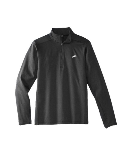 T-Shirt Running Brooks Dash 1/2 Zip 2.0 Noir Homme