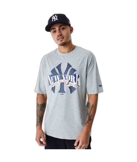 T-Shirt New Era MLB Arch Graphic New York Yankees Gris...