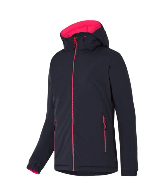 Anorack Joluvi Heat Dipa Noir/Fuchsia Femme
