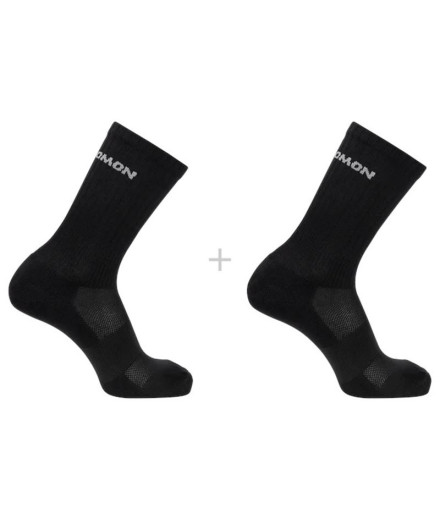 Chaussettes randonnée Salomon 2-Pack-Noir-Noir
