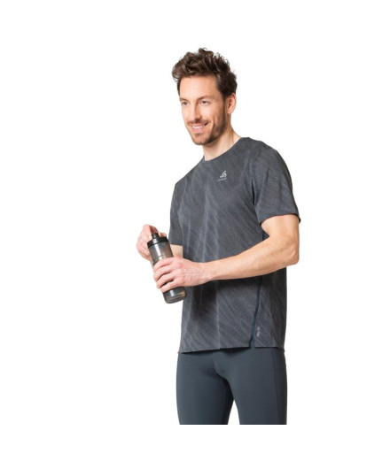 T-shirt de Trail Odlo Neck S/S Zeroweight Enginee Unisexe
