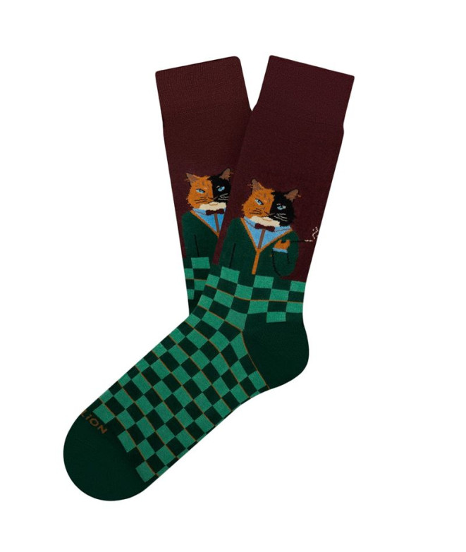 Chaussettes Jimmy Lion Gentle Cat Aubergine