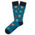 Chaussettes Jimmy Lion Skulls Acqua