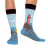 Chaussettes Jimmy Lion The Lighthouse Guardian Light Blue