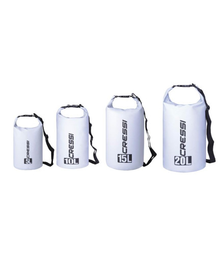 Sac de plongée Cressi Dry PVC Blanc 10 L