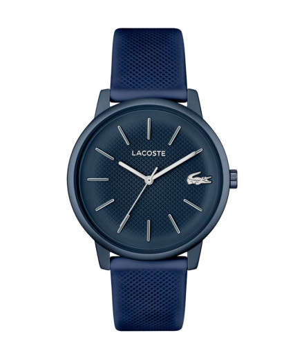 Montre aiguilles boîte 3 , en aluminium bleu semi-mat de...