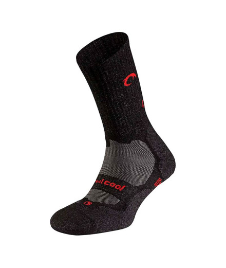 Chaussettes de Montagne Lurbel Mountain Five Noir/Rouge