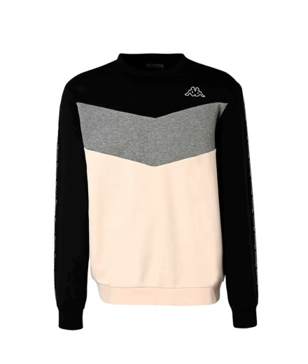 Sweat Kappa Idisson Active Man Homme Noir/Blanc...