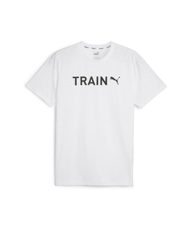 T-shirt Fitness by Puma Graphic White Homme