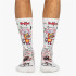 Chaussettes Jimmy Lion Athletic Basquiat Batman White