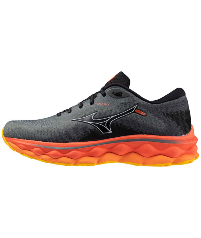 Chaussures de Running Mizuno Wave Sky 7 Homme Noir