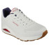 ChaussuresSkechers Uno - Stand On Air Homme Durabuck blanc/marine/bordures rouges