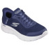 Chaussures Skechers Femme Go Walk Flex - Grand Slip-Ins Navy Textile/White Trim