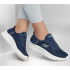 Chaussures Skechers Femme Go Walk Flex - Grand Slip-Ins Navy Textile/White Trim