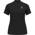 T-shirt from Trail Odlo Crew Neck S/S 1/2 Zip Essential Trail Femme Black