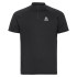T-shirt from Trail Odlo Crew Neck S/S 1/2 Zip Essential Trail Homme Black