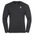 T-shirt de Trail Odlo Crew Neck L/S Zeroweight Chill-Tec Homme Noir
