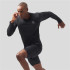 T-shirt de Trail Odlo Crew Neck L/S Zeroweight Chill-Tec Homme Noir