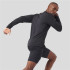 T-shirt de Trail Odlo Crew Neck L/S Zeroweight Chill-Tec Homme Noir