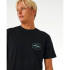 T-shirt Rip Curl Agrafeuse Homme Noir
