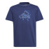 T-shirt by Fitness adidas Essentials Uni Train Enfant Blue