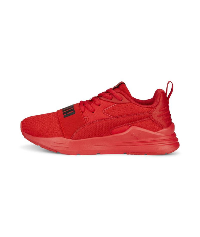Chaussures de Puma Wired Run Pure Enfant Rouge