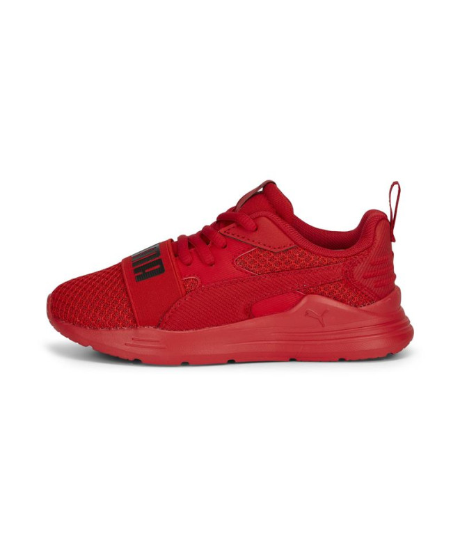 Chaussures de Puma Wired Run Pure Enfant Rouge