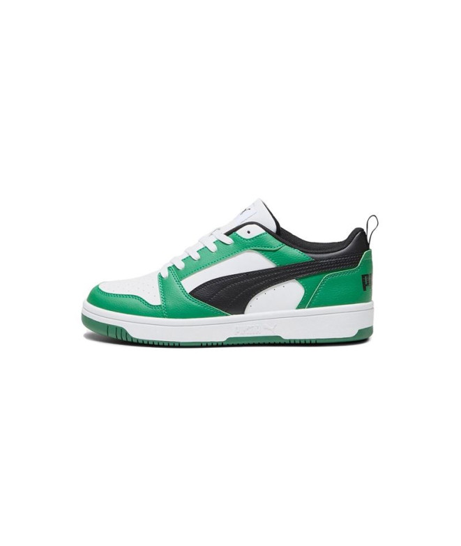 Chaussures de Puma Rebound V6 Lo Enfant Vert