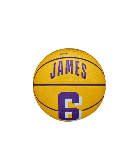 basket-ball N Wilson BA Player Icon Mini Lebron Yellow Ball