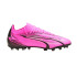 football Puma Ultra Match MG Pink White Boots