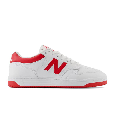 Chaussures New Balance Homme 480 Blanc-Rouge