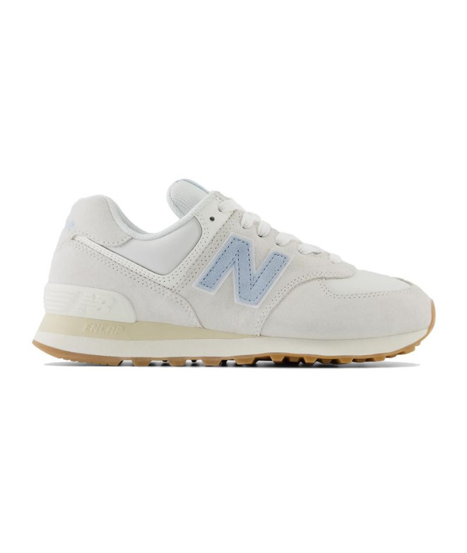 Chaussures New Balance Femme 574 Blanc Bleu