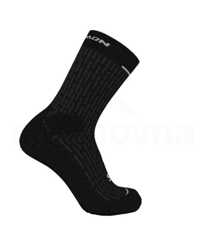 Chaussettes de Trail Salomon Ultra Glide Crew Noir