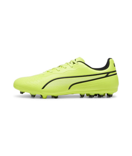 football Bottes Puma King Match MG Lime/Black