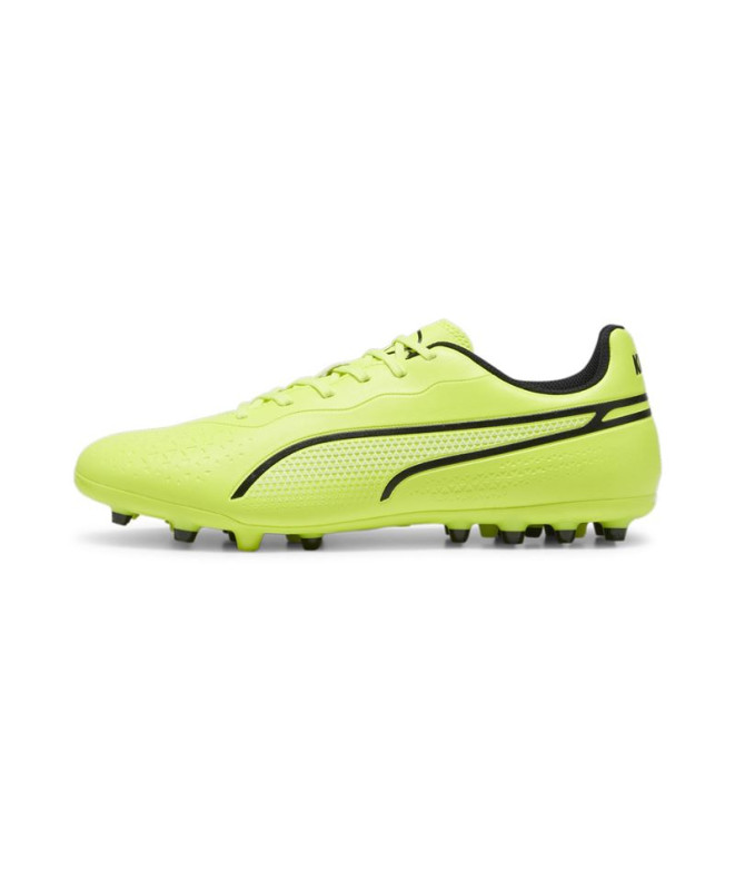football Bottes Puma King Match MG Lime/Black