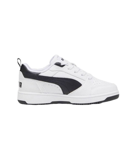 Chaussures Puma Rebound V6 Lo A Enfant Blanc Noir