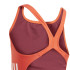 Maillot de bain de Natation adidas Coupe 3 Bandas Enfant Rouge