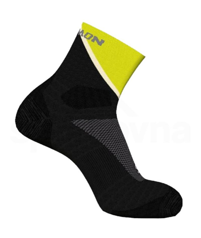 Chaussettes Salomon Cheville Pulse Noir/Jaune