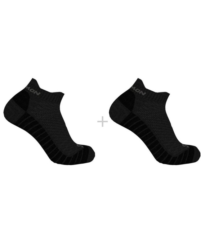 Chaussettes Salomon Cheville Aero 2-Pack Noir