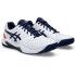 Chaussures de Tennis ASICS Gel-Dedicate 8 Homme Blanc/Bleu