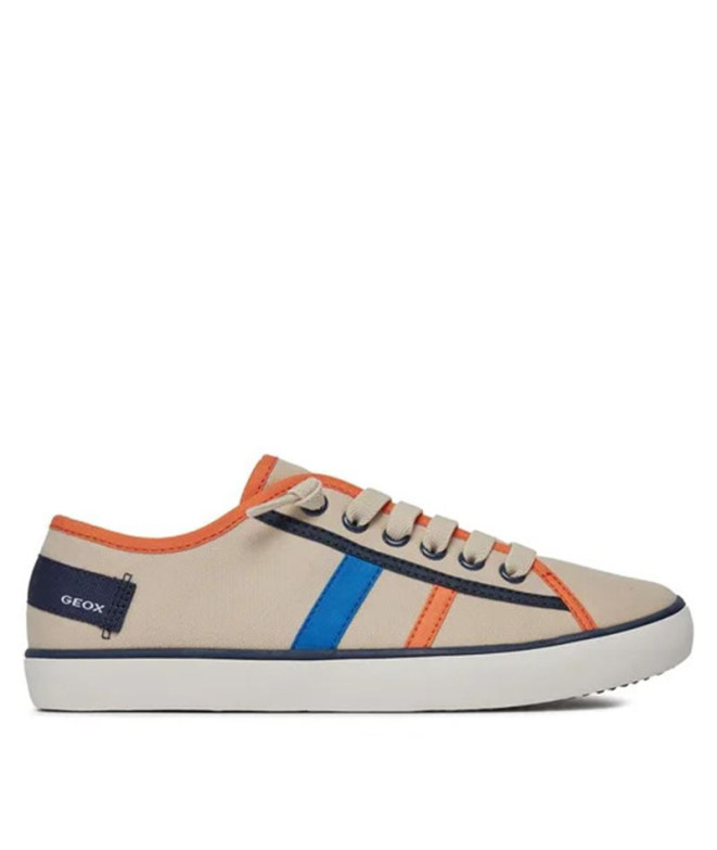 Chaussures Geox Gisli Enfant Beige/Orange