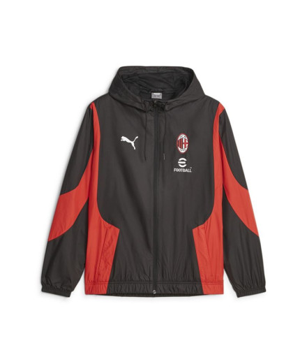 Veste by Football Puma Ac Milan Prematch Woven Homme Black