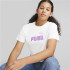 T-shirt Enfant Puma Girls Cropped White
