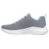 Chaussures Skechers Vapor Foam - Fresh T Femme Maille grise/bordures turquoise
