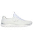 Chaussures Skechers Summits-Artistry Chi Femme Maille blanche/bordure argentée et grise