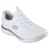 Chaussures Skechers Summits-Artistry Chi Femme Maille blanche/bordure argentée et grise