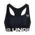 Brassiere de sport Under Armour Femme HG Authentics Mid Branded Noir