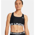 Brassiere de sport Under Armour Femme HG Authentics Mid Branded Noir