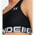 Brassiere de sport Under Armour Femme HG Authentics Mid Branded Noir