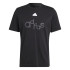 T-shirt adidas Polaire imprimé graphique Homme Noir